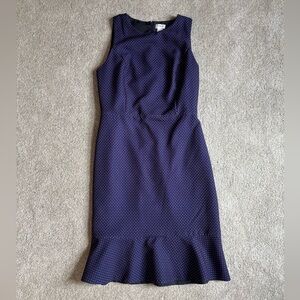 JCrew Printed Flounce-Hem Dress